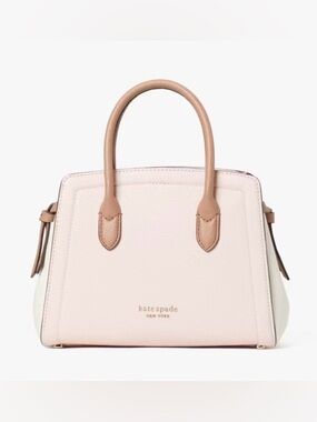 Kate Spade Knot Grained Leather Satchel Crossbody Bag